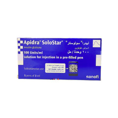 Apidra Rapid-Acting Insulin Solostar Pens - 5x3ml