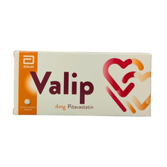 Valip Pitavastatin 4 mg – 30 Tablets