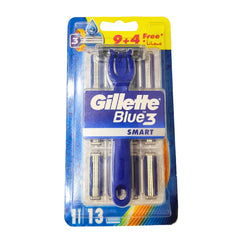 Gillette Blue 3 Smart – 13 Disposable Razors (9+4 Free)