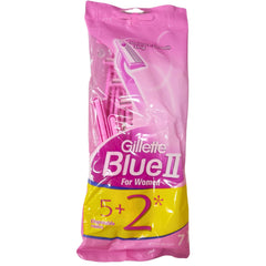Gillette Blue Ii Women Razors-7-Pack 5-2 Free For Smooth and Safe Shaving
