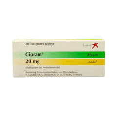 Cipram 20mg Antidepressant Tablets