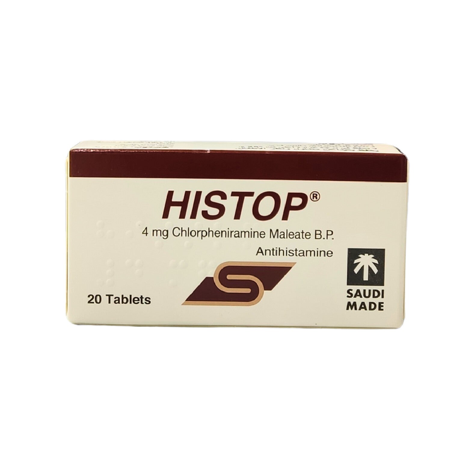 Histop Antihistamine Tablets 4mg 20 Tablets