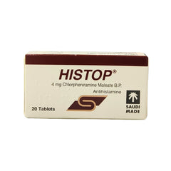 Histop Antihistamine Tablets 4mg 20 Tablets