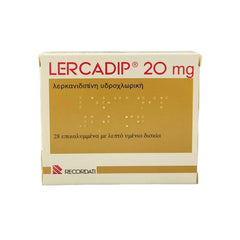 ليركاديب 20 مجم، لعلاج ارتفاع ضغط الدم، 30 قرص مغلف