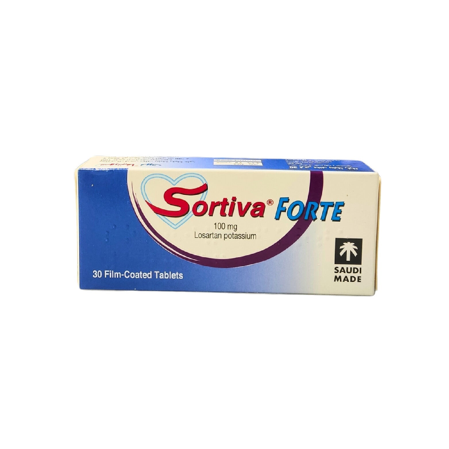 Sortiva Fort 100Mg-30 Tablets For Hypertension Treatment