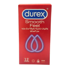 Durex Feel Smooth Fetherlite Elite Condoms-Ultra Thin and Smooth For Maximum Comfort-Pack Of 12