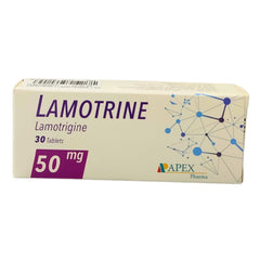 Lamotrine Antiepileptic Tablets 50mg 30 Tablets