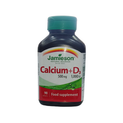 Calcium 500 Mg + D3 1000 Iu Jamieson