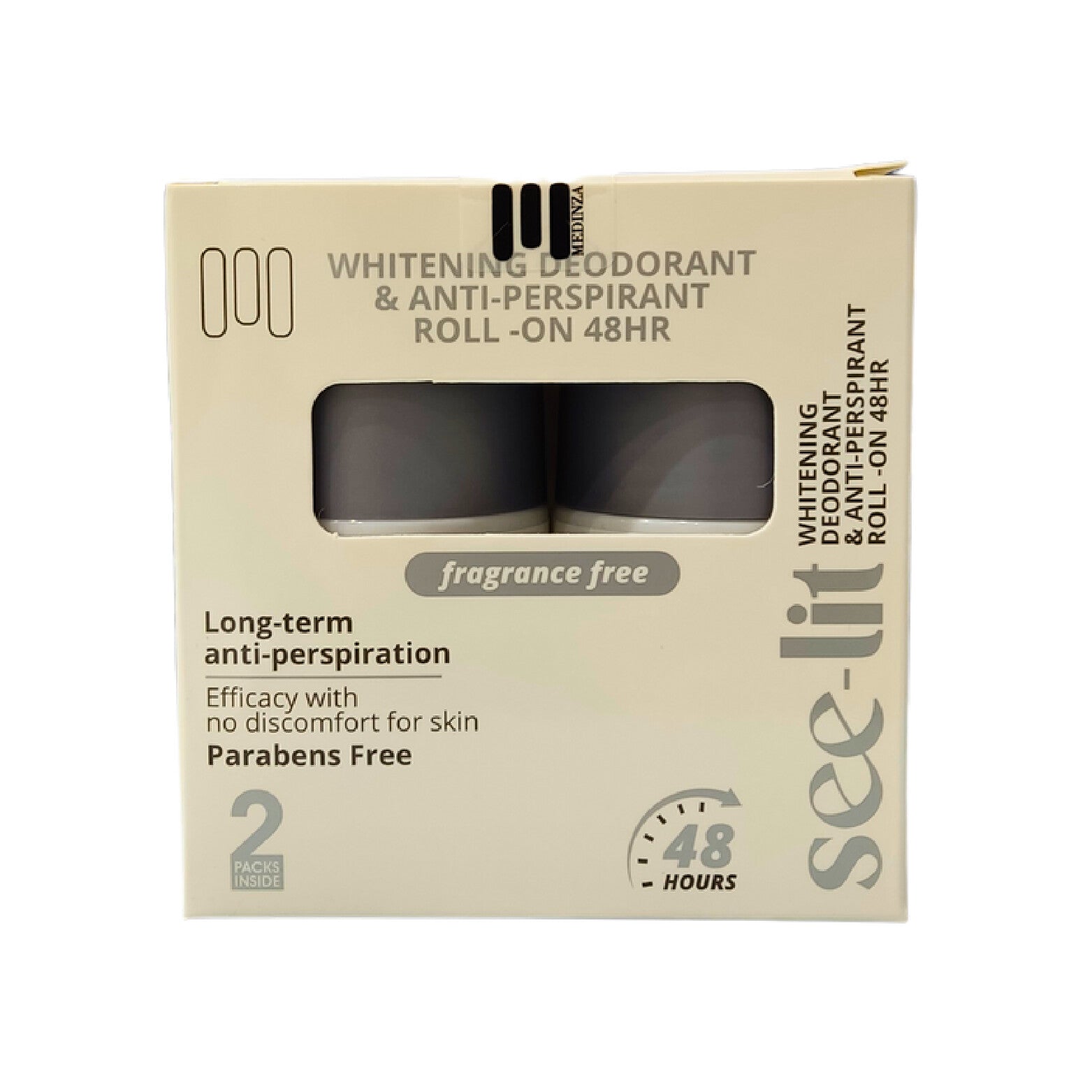 Fragrance Free Roll Deo 2×50 ML SEE LIT MEDINZA