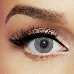 عدسات ليالا رمادية فاتحة، قطعتين