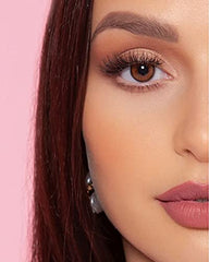 ليالا عدسات سن كيس براون 2قطعة