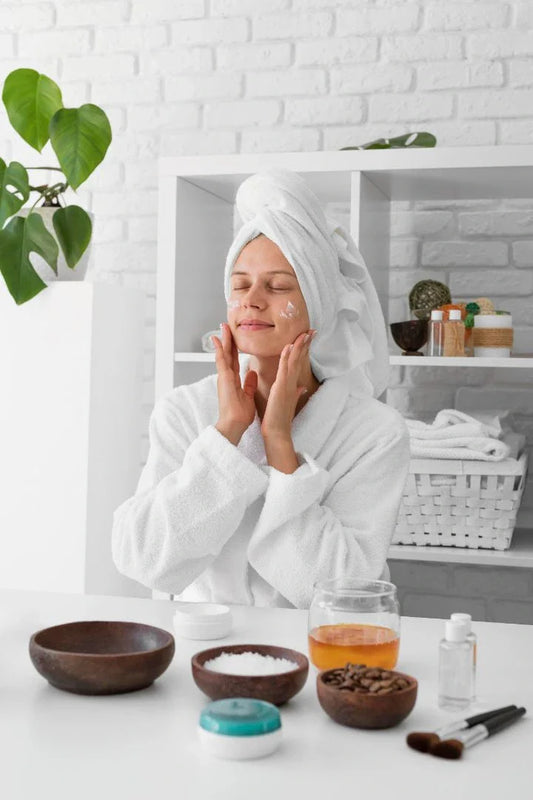 Girl do Korean Skincare Routine