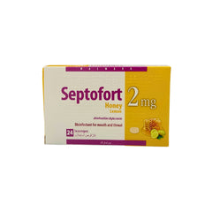 Septofort Honey and Lemon-24 Lozenges For Sore Throat Relief