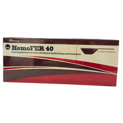هيموفر 40 مكمل غذائي الحديد بنكهة الفانيليا 28 كيس