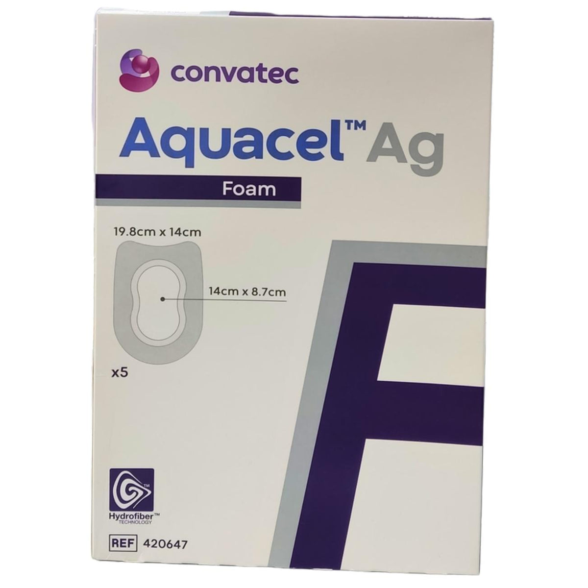 Aquacel AG Foam Dressing 5 Pieces