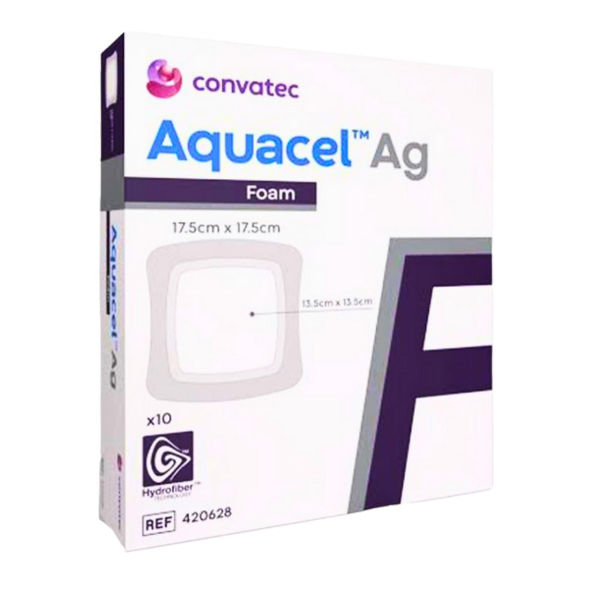 AQUACEL Foam Adhesive Dressing 17.5×17.5 cm Pack of 10