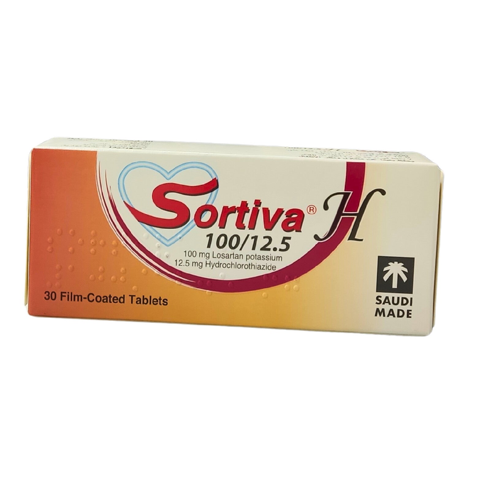 Sortiva H Blood Pressure Control 100/12.5mg 30 Tablets