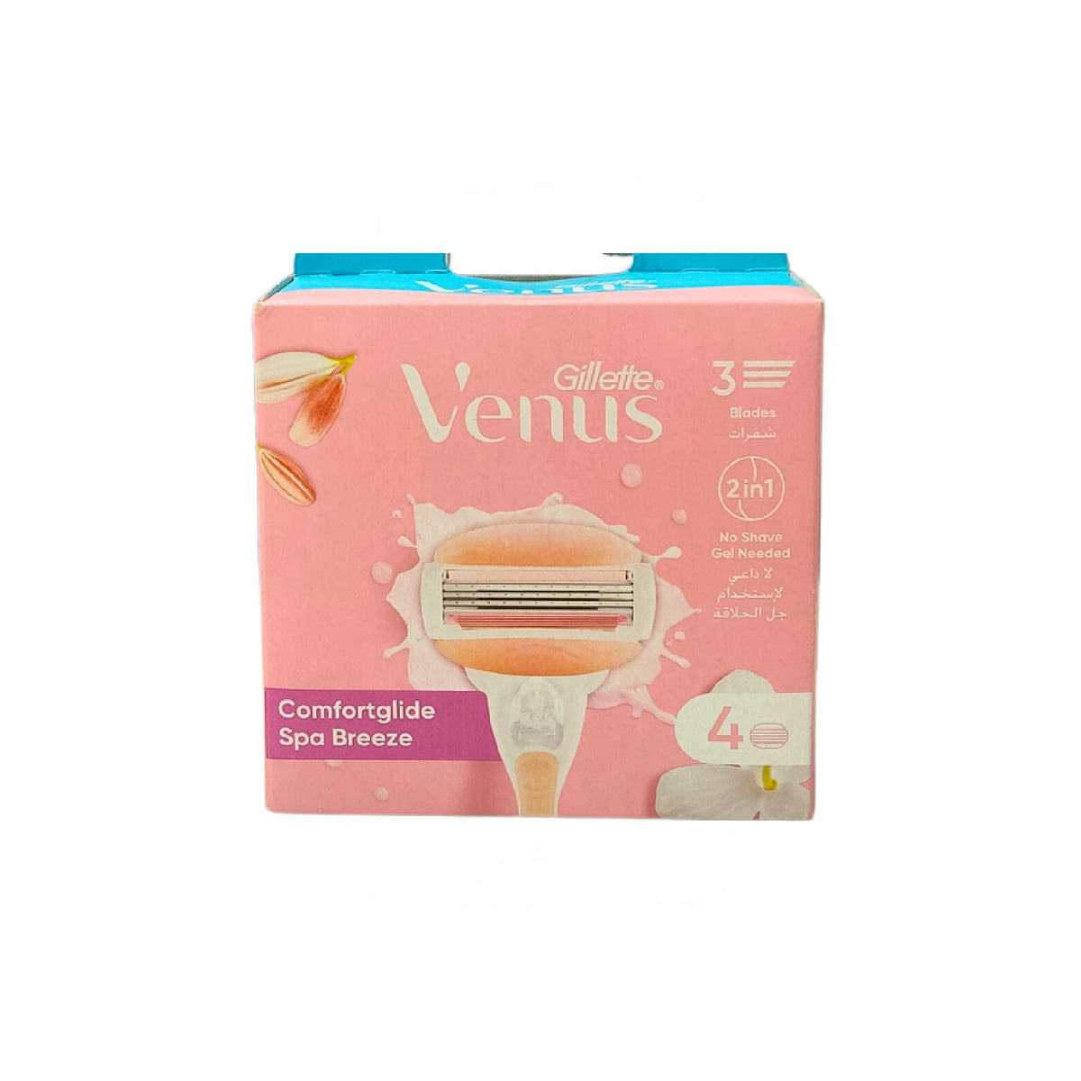 ڤينوس بريز سبا – ٤ شفرات حلاقة مزوّدة بجل مرطّب للبشرة الحساسة