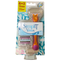 سيمبلي فينوس ماكينة حلاقة ٩ شفرات (٦ + ٣ مجانًا) من جيليت