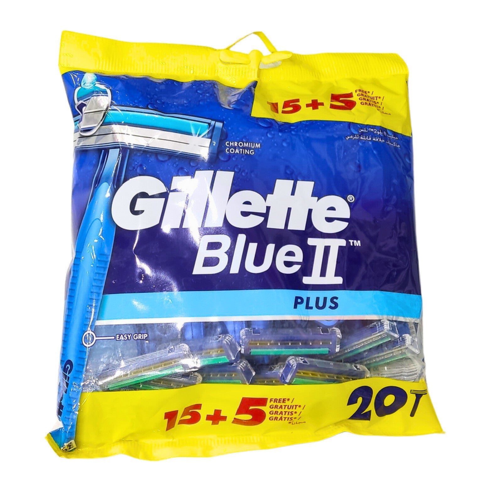 Gillette Blue Ii Plus Razors-Value Pack 15+5 For Comfortable MenS Shaving