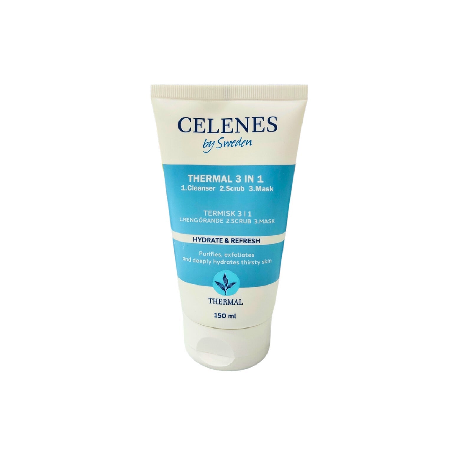 Celenes 3in1 Face Care â€“ Thermal Cleanser + Scrub + Mask