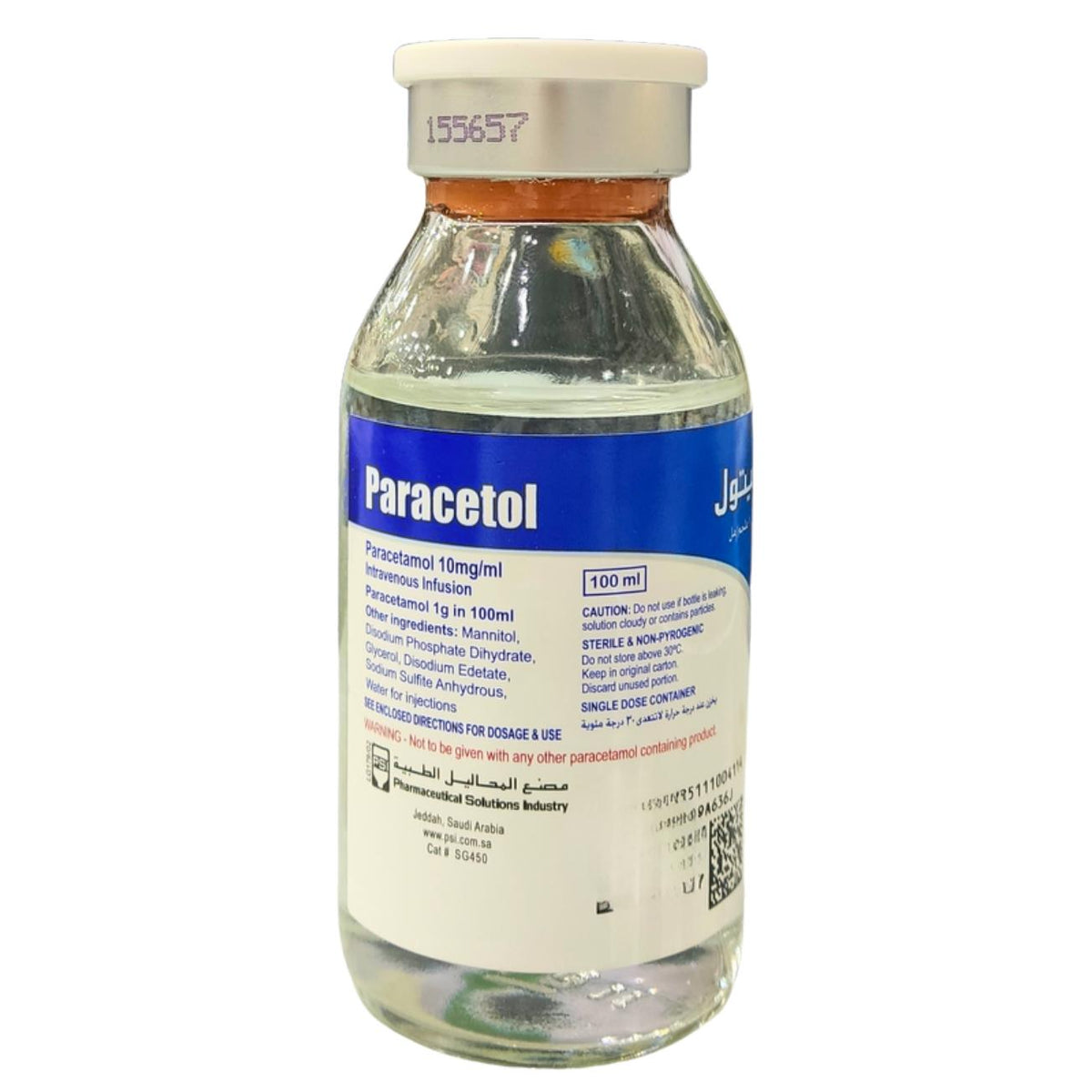 Paracetol 10Mg/Ml 1 Vial Of 100Ml