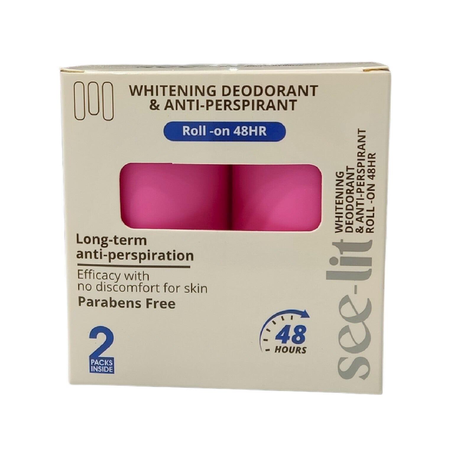 Cotton Dry Roll Deo 2Ã—50 ML SEE LIT MEDINZA