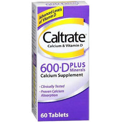 Caltrate 600 Mg +Vit D+Minerals 60Tab