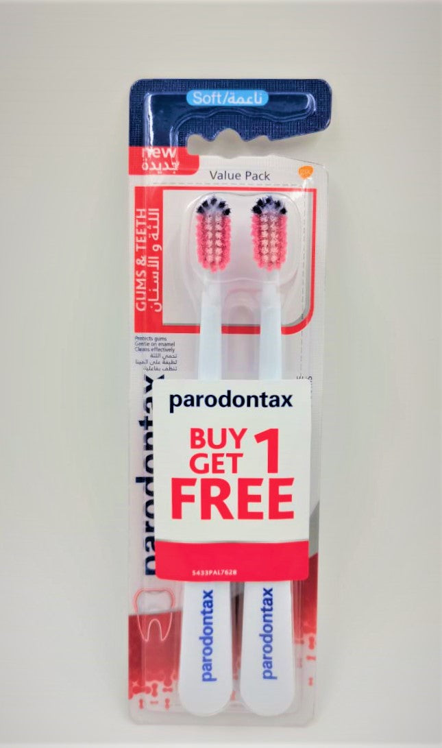 فرشاة اسنان بارودونتكس 1+1 مجانا