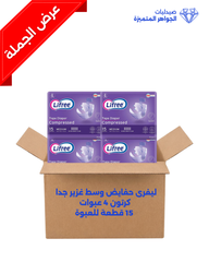 DIAPER  EXTRA HEAVY  MEDIUM BOX 4 PAC X15PCS LIFREE
